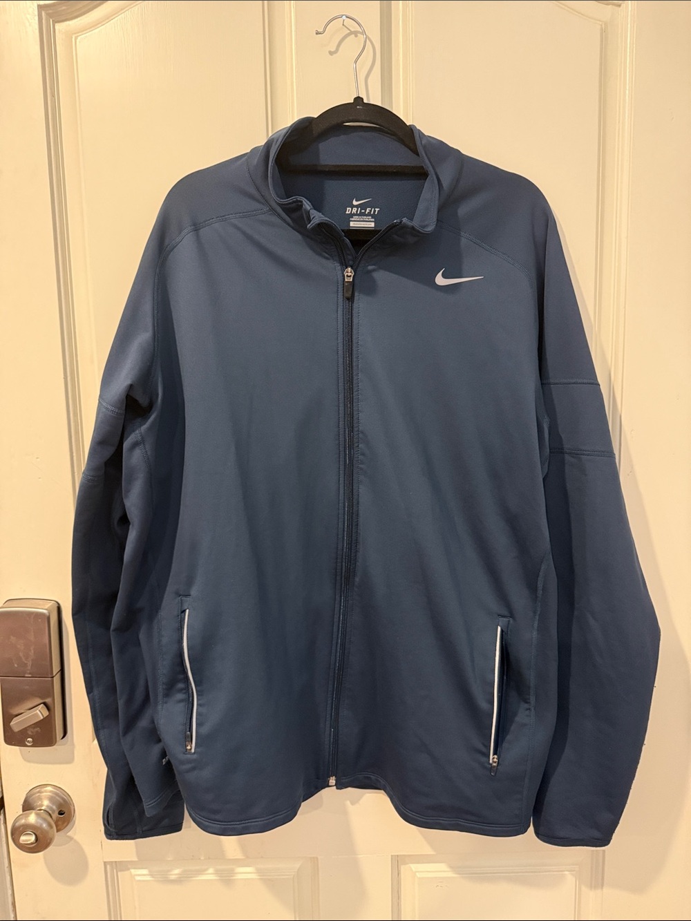 Nike Men's Dri-FIT Full-Zip Performance Jacket - Blue XL